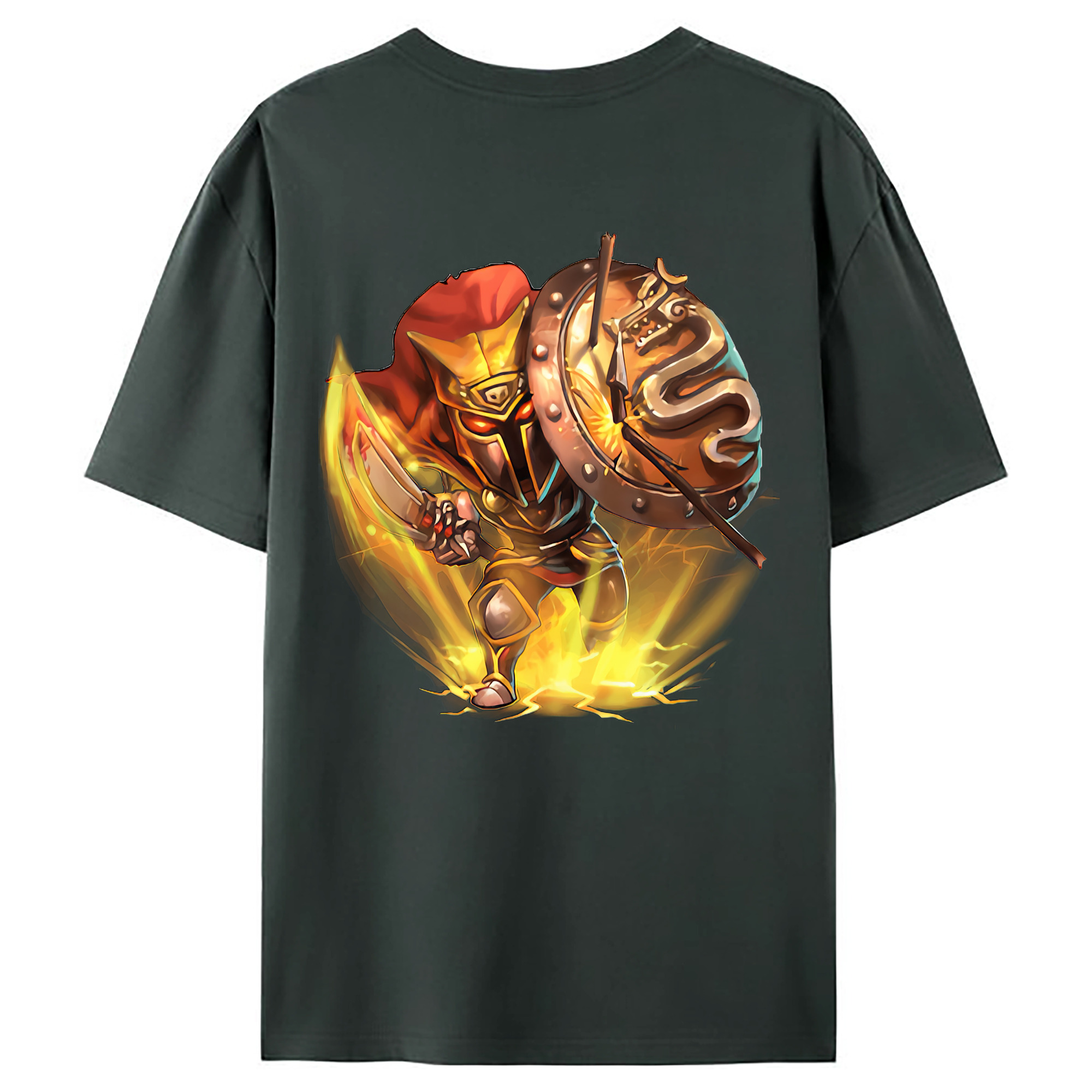 （画像用） リーグ・オブ・レジェンド League of Legends LOL 綿100％ メンズ半袖Tシャツ（バックプリント） 通気性
